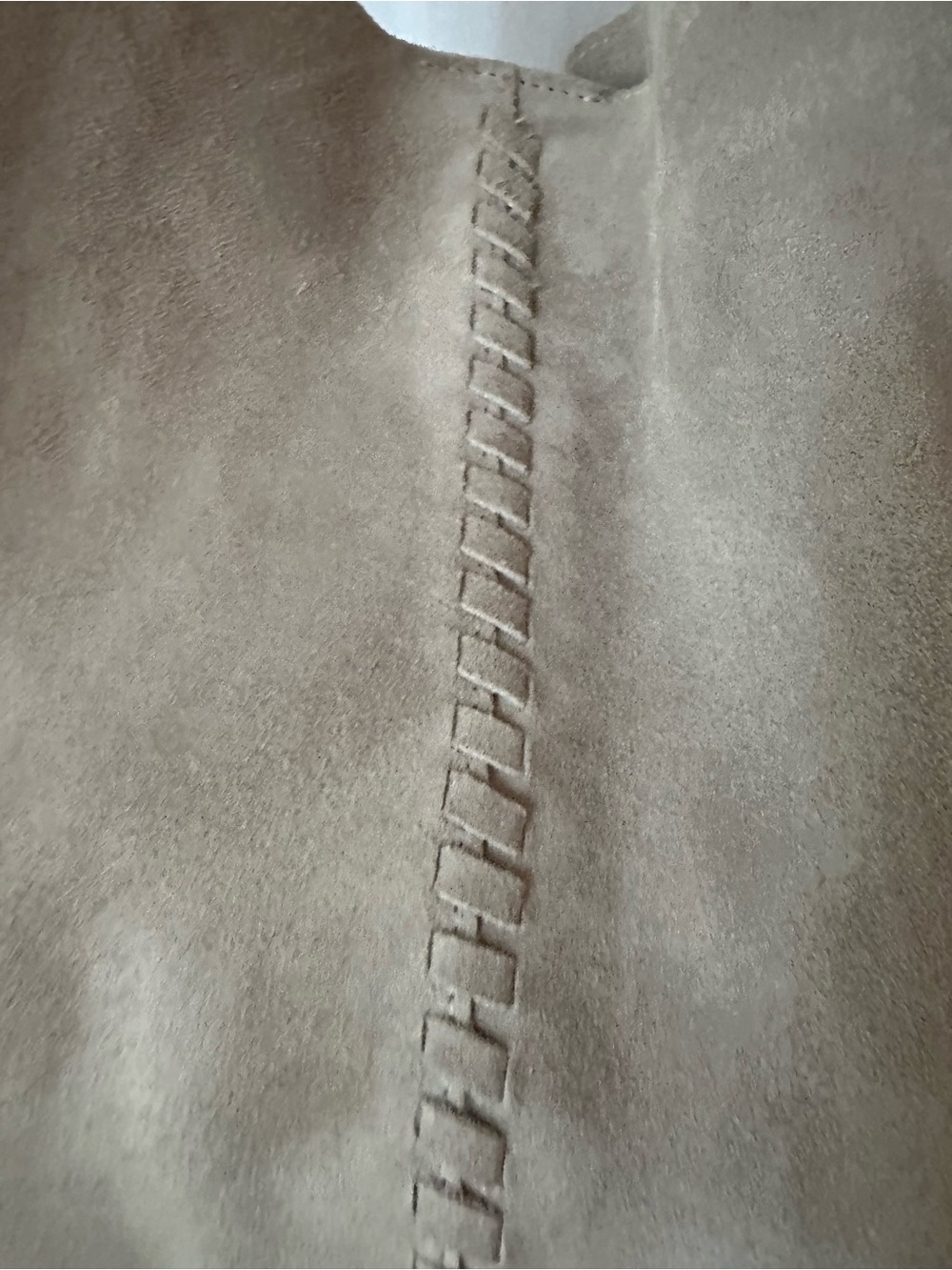 Haute Hippie Grey/Beige Suede Shoulder Hobo Bag - Picture 8 of 12